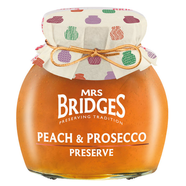 Mrs. Bridges Peach & Prosecco Preserve 340 g