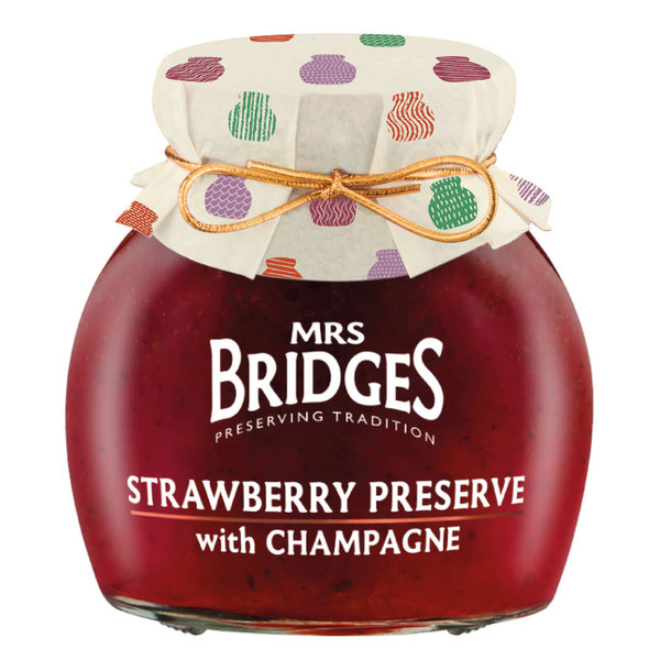 Mrs. Bridges Strawberry Preserve with Champagne 340 g