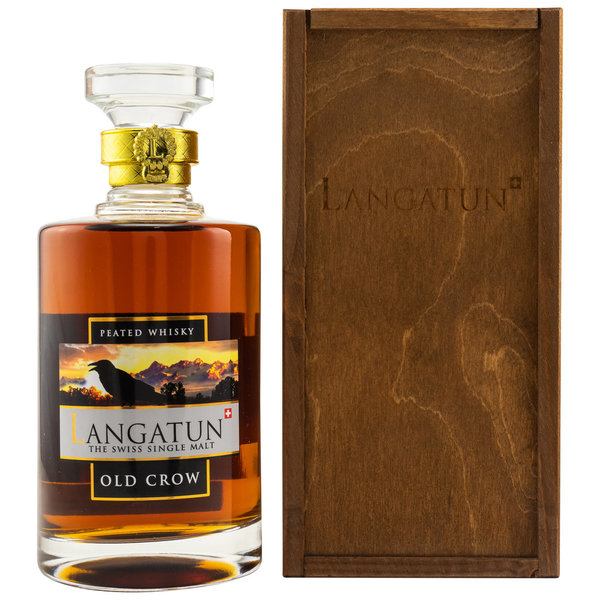 Langatun Old Crow Peat - Redwine Cask - Swiss Single Malt Whisky
