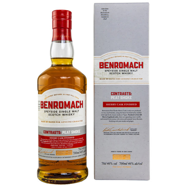 Benromach 2014/2023 - 8 Jahre - Peat Smoke - Sherry Finish